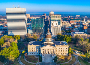 Skyline view of Columbia, South Carolina