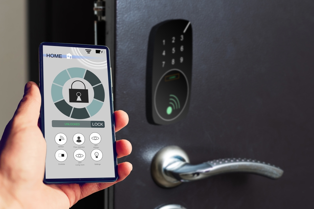 Using a smartphone to secure a South Carolina short term rental property